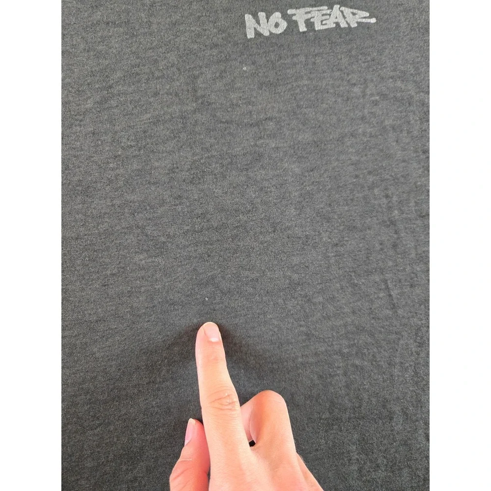 No Fear Graphic T-Shirt‎ Mens XL Faded Black Vintage 90s Single Stitch Logo